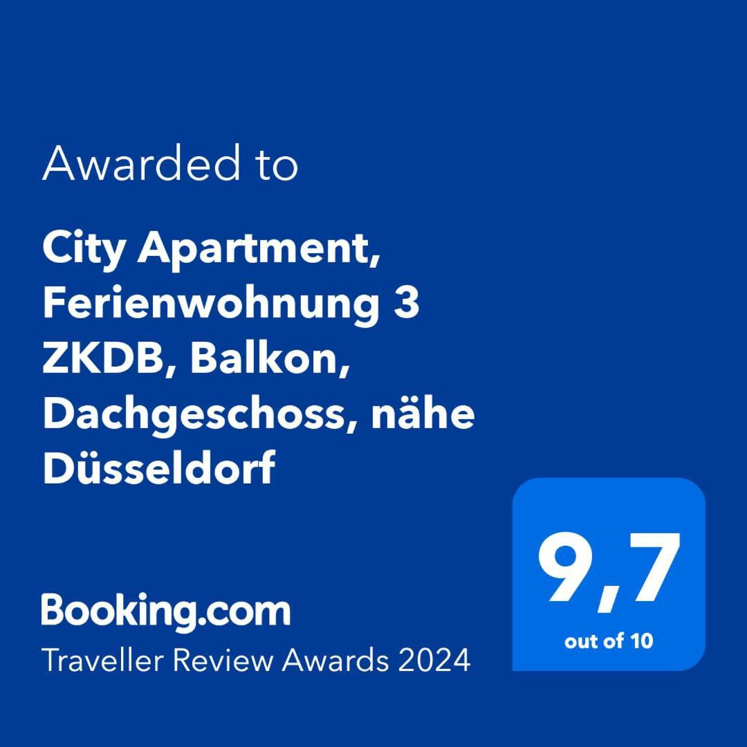 City Apartment, Ferienwohnung 3 Zkdb, Balkon, Dachgeschoss, Naehe Duesseldorf Крефельд Экстерьер фото